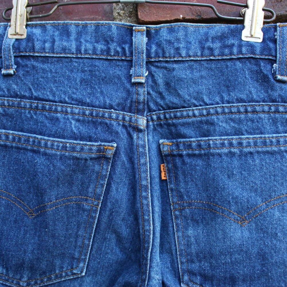 Vintage 70's Orange Tab Levi Flare Jeans